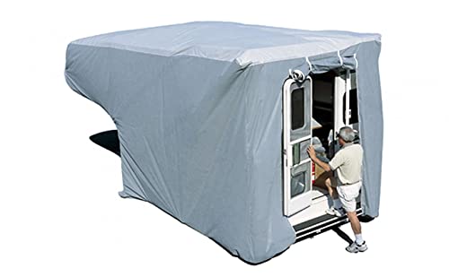 ADCO 12264 SFS Aqua Shed Truck Camper Cover - 8' to 10' Queen Bed , Gray, Medium - Queen 193 Inch -213 Inch