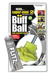 flitz sm 10250-50 international mini buff ball, 2-inch, yellow, single