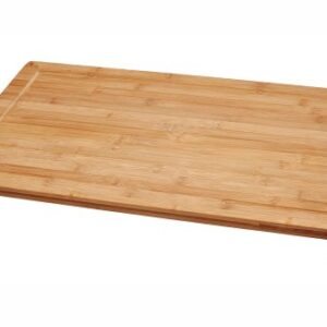 Lipper International Bamboo Wood Over-The-Sink/Stove Kitchen Cutting and Serving Board, Large, 20-1/2" x 11-1/2" x 2"