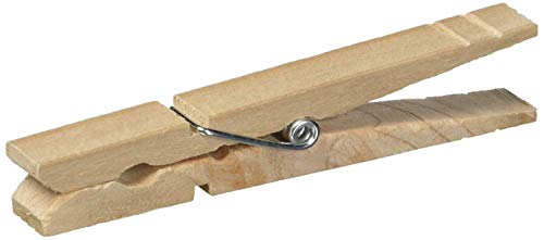 Homz 1220216 Clothes pin, Natural Wood