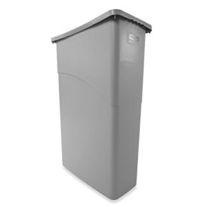 rubbermaid slim jim waste container, 87 l – grey