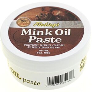 Fiebing's Mink Oil Paste, 6 Oz. - Softens, Preserves and Waterproofs Smooth Leather and Vinyl,One Size