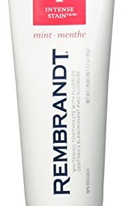 Rembrandt Toothpaste, Intense Stain, Mint Flavor, 3.52-Ounce Tubes (Pack of 3)