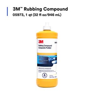 3M Rubbing Compound, 05973, Liquid Formula,1 qt (32 fl oz/946 mL)