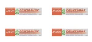 jason natural powersmile fluoride-free toothpaste, 6 oz (pack of 4)