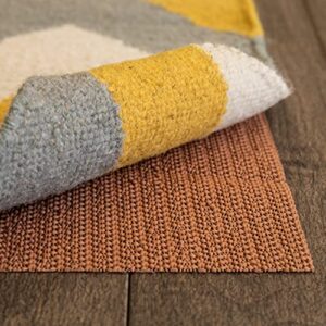 rug stop non-slip indoor rug pad, size: 2′ x 4′ rug pad