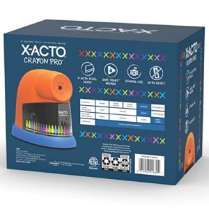 X-ACTO Crayon Pro Electric Crayon Sharpener, Electric Sharpener with SafeStart Automatic Motor, Great for Home or Schools