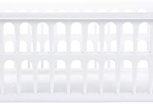 STERILITE Medium Plastic Basket, White, 1-Pack