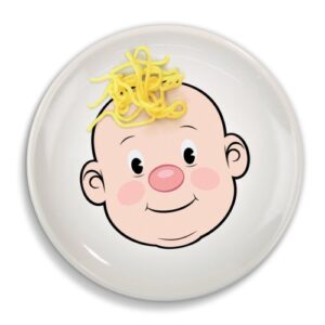 Genuine Fred MR. FOOD FACE Kids' Ceramic Dinner Plate