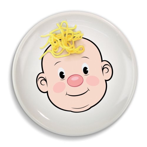 Genuine Fred MR. FOOD FACE Kids' Ceramic Dinner Plate