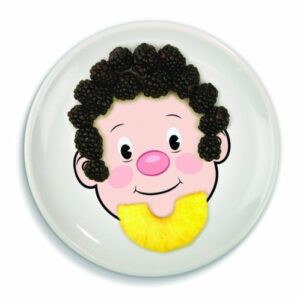 Genuine Fred MR. FOOD FACE Kids' Ceramic Dinner Plate