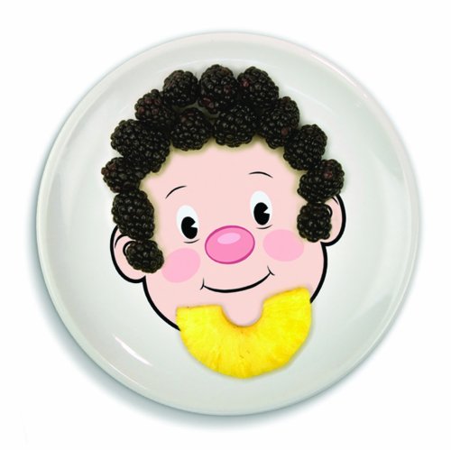 Genuine Fred MR. FOOD FACE Kids' Ceramic Dinner Plate