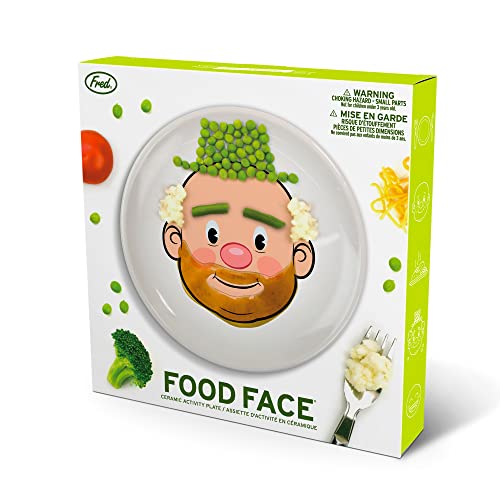 Genuine Fred MR. FOOD FACE Kids' Ceramic Dinner Plate