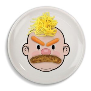 Genuine Fred MR. FOOD FACE Kids' Ceramic Dinner Plate