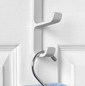 Spectrum Diversified 24700-24 Over The Door Hat and Coat Hook, White