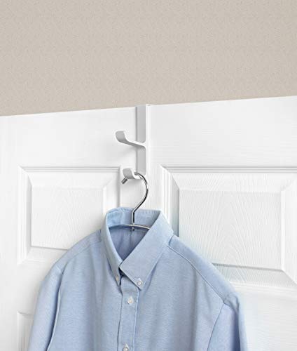 Spectrum Diversified 24700-24 Over The Door Hat and Coat Hook, White