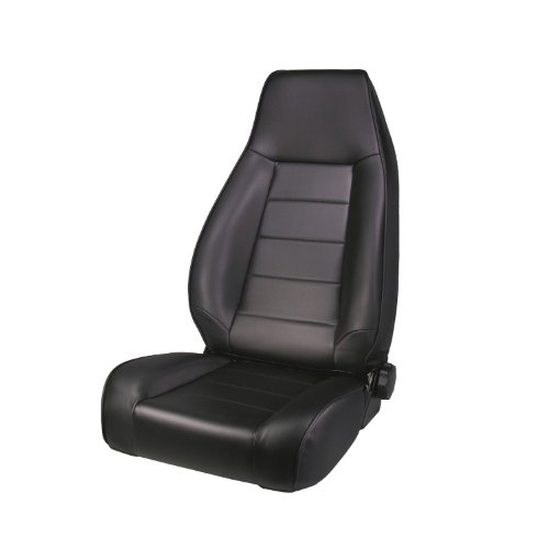 Rugged Ridge 13402.15 Seat, High-Back, Front, Reclinable, Black Denim; 76-02 CJ/Wrangler