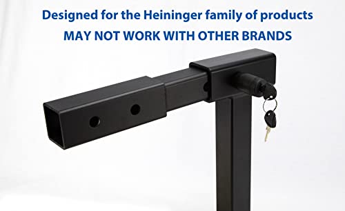 Heininger Black 5/8" Diameter Pin 6001 Advantage SportsRack 2" Threaded Receiver Trailer Hitch Lock