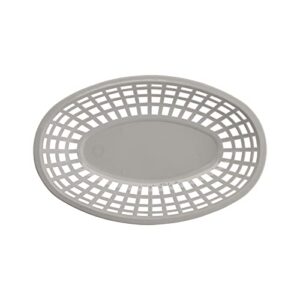 GET OB-938-W Oval Serving/Bread Basket, 9.5" x 6", White (Pack of 12)