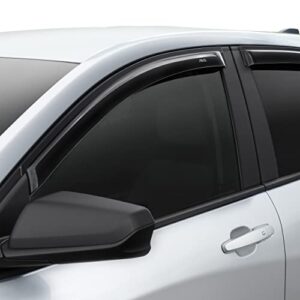 Auto Ventshade [AVS] Ventvisor / Rain Guards | Smoke Color, 4 pc | 94076 | Fits 2009 - 2013 Nissan Rogue, 2014 - 2015 Nissan Rogue Select