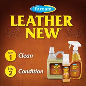 Farnam Leather New Easy-Polishing Glycerine Saddle Soap and Leather Saddle Cleaner, Protects and Preserves Leather, Cleans, Conditions and Polishes, 32 Oz.