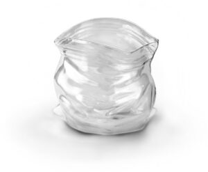 genuine fred unzipped hand-blown glass bowl