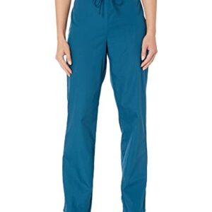 Cherokee Adult's Unisex Top and Scrub Pant Set, Caribbean Blue, Medium