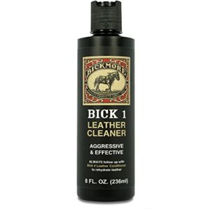 bickmore bick 1 leather cleaner 8 oz – clean dirt, oil, sweat, salt, and water stains from all colored, white, and black leather
