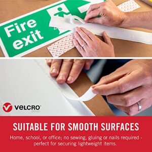 VELCRO Brand Sticky Back Strips with Adhesive | 4 Count | Black 3 1/2 x 3/4 In | Hook and Loop Fasteners for Home Organization, Classroom or Office