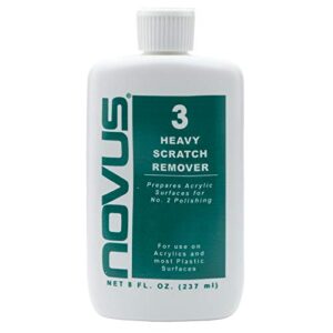 novus 7082 | heavy scratch remover #3 | 8 ounce bottle
