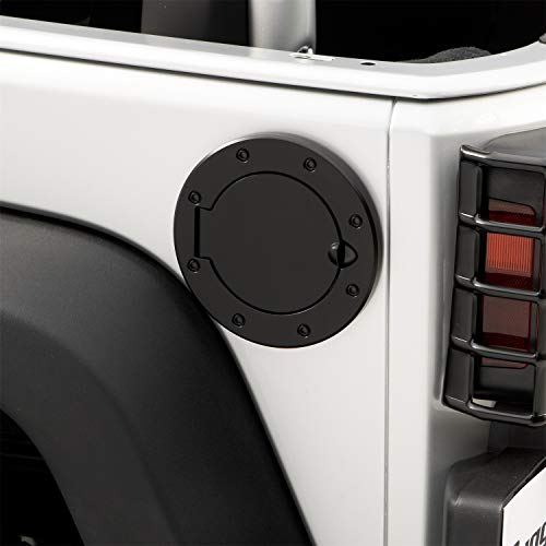 Rugged Ridge 11229.02 Gas Cap Door, Non-Locking, Black; 07-18 Jeep Wrangler JK