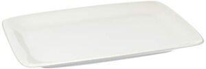 hic harold import co. hic kitchen rectangular platter, 14-inch, white
