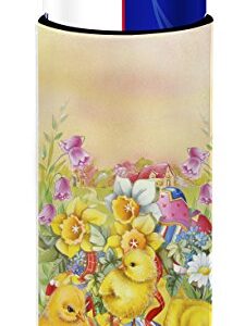 Caroline's Treasures Easter Chicks and Eggs Michelob Ultra Koozies for Slim Cans, Multicolor