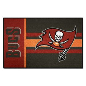 fanmats nfl tampa bay buccaneers nylon face starter rug , 19″x30″