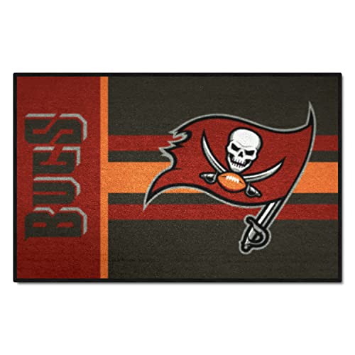 FANMATS NFL Tampa Bay Buccaneers Nylon Face Starter Rug , 19"x30"
