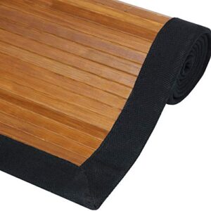 oriental furniture bamboo rug – burnt bamboo – 4′ x 6′