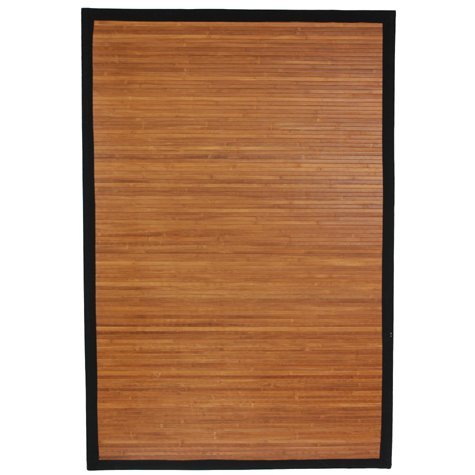 Oriental Furniture Bamboo Rug - Burnt Bamboo - 4' x 6'