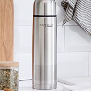 Thermos 181091 Thermocafe Stainless Steel Flask, 1-Liter