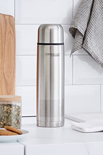 Thermos 181091 Thermocafe Stainless Steel Flask, 1-Liter