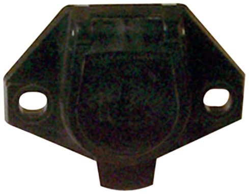 POLLAK 11-723EP Plastic 7-Way Socket , Black