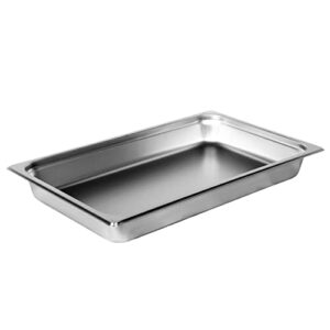winco spjh-102 steam table pan, full size, 2-1/2″ deep, heavy weight s/s