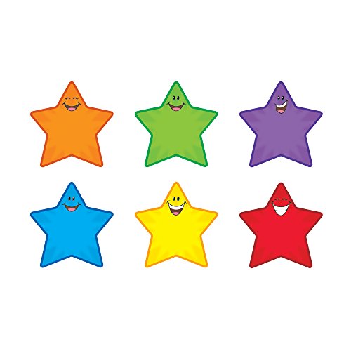 TREND ENTERPRISES Accents, Star Smiles Classic, 5-1/2-Inch Tall, 36/Pack, Multi (TEPT10907)