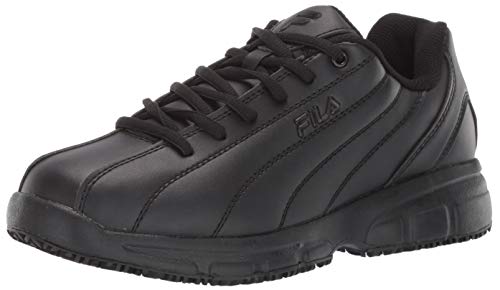 Fila Men's Memory Niteshift Slip Resistant Work Shoe Shoe, Black, 11 D US