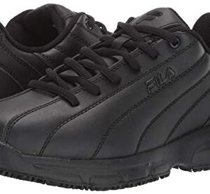 Fila Men's Memory Niteshift Slip Resistant Work Shoe Shoe, Black, 11 D US