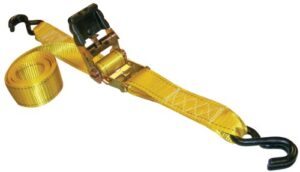 erickson 34410 pro series yellow 2″ x 10′ rubber handle ratcheting tie-down strap, (pack of 2)