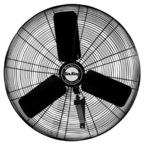 air king 9035 30-inch industrial grade oscillating wall mount fan, 1/4-horsepower, black finish