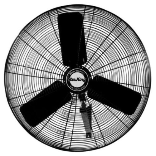 Air King 9035 30-Inch Industrial Grade Oscillating Wall Mount Fan, 1/4-Horsepower, Black Finish