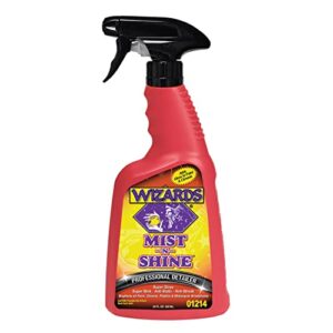 wizards – mist-n-shine professional detailer, high-gloss car detailing and surface cleaner spray (22 oz.)