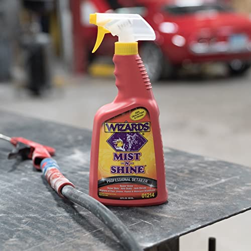 WIZARDS - Mist-N-Shine Professional Detailer, High-Gloss Car Detailing and Surface Cleaner Spray (22 oz.)