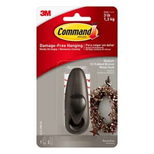 command fc12-orb, 1, 2 strips metal hook, medium, oil-rubbed bronze